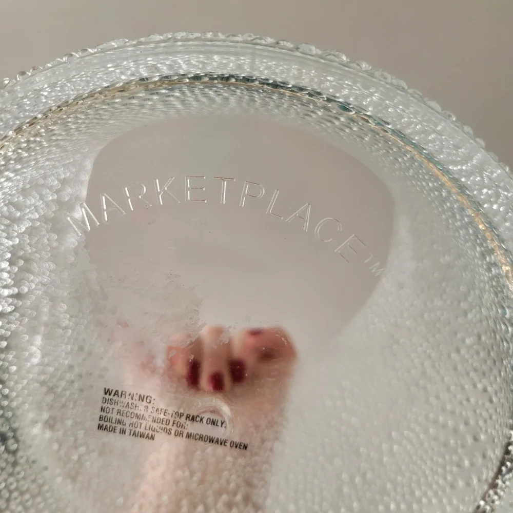 Vintage Acrylic Bubble Ice Bucket